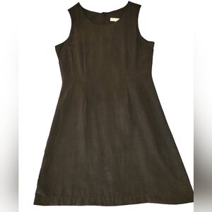 Express 100% Silk  Black Sleeveless Sheath Dress Lined Size 11
